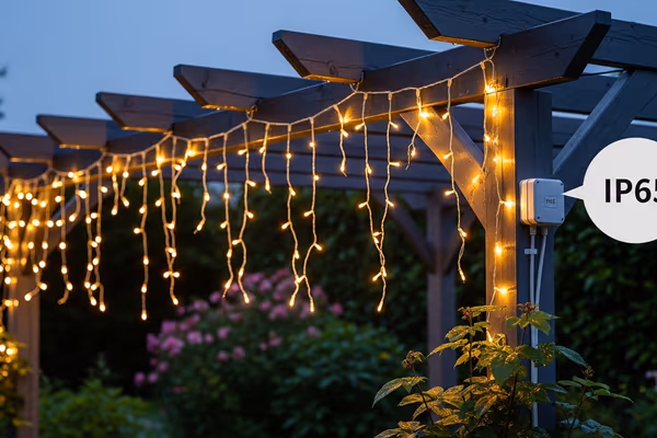 Cascada LED para exteriores certificación IP65